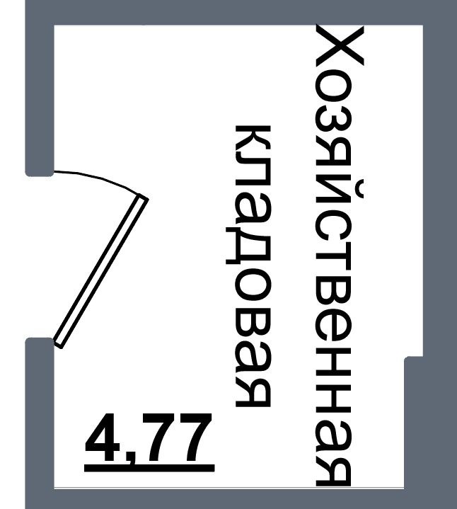 Кладовка, 4.8 м²