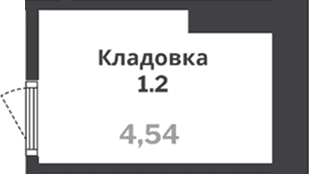 Кладовка, 4.5 м²