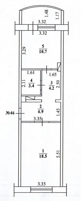 1 комн., 44.0 м², 8 эт.
