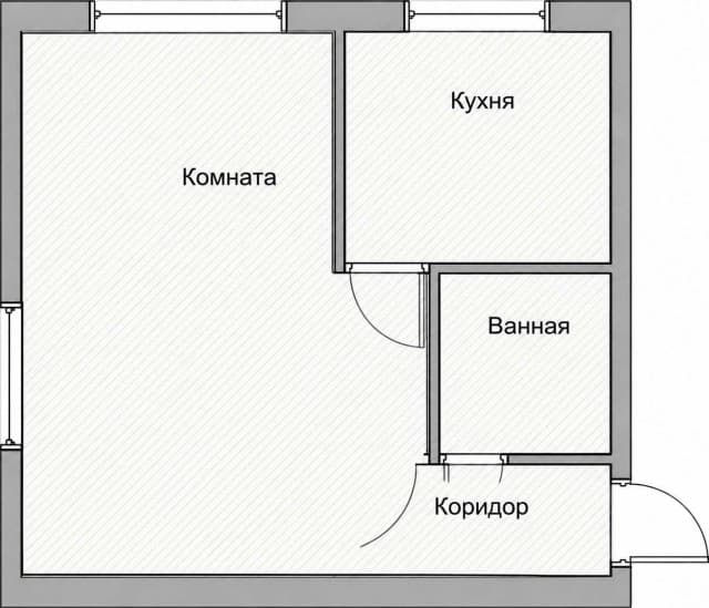 1 комн., 30.6 м², 3 эт.