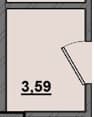 Кладовка, 3.6 м²