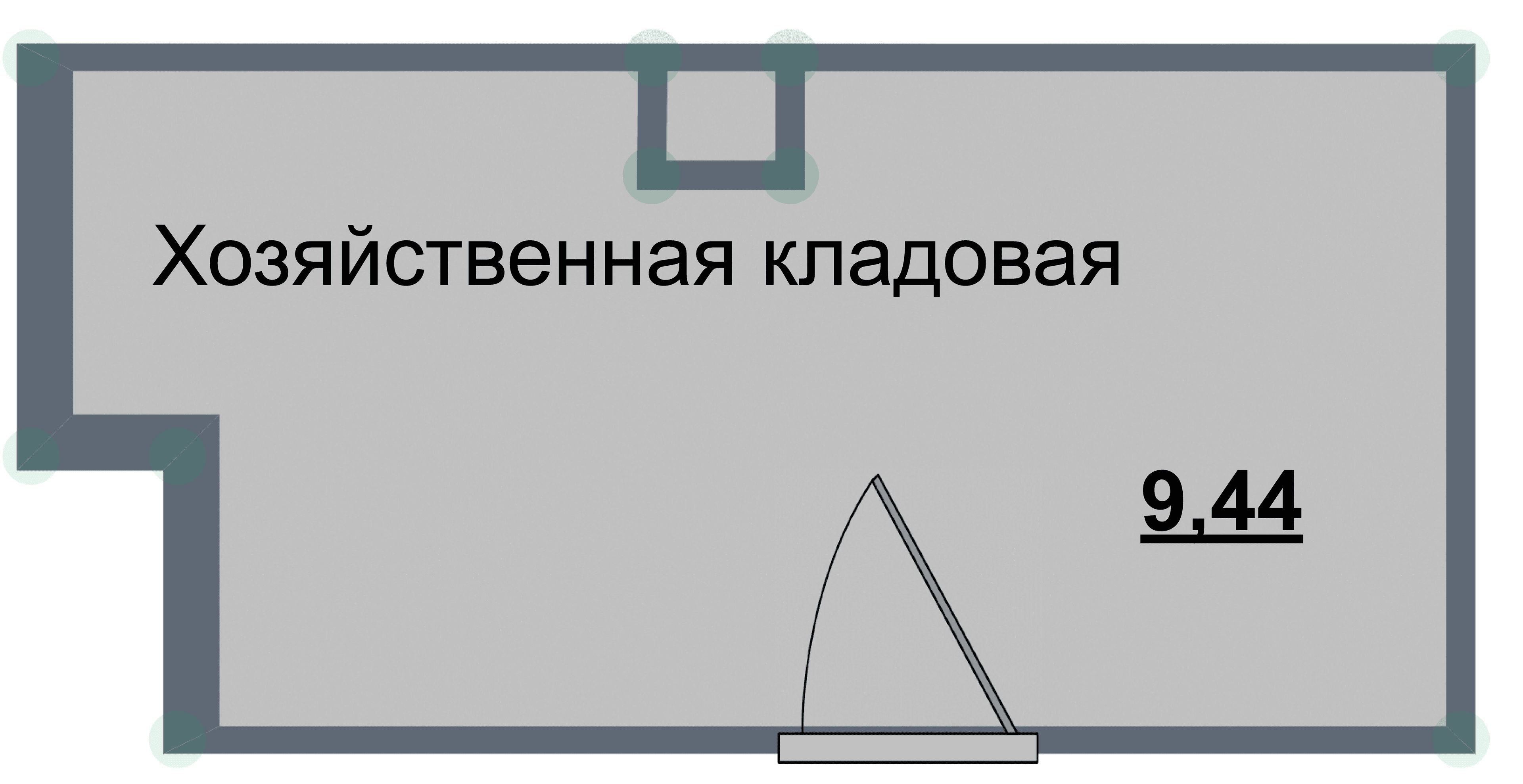 Кладовка, 9.4 м²