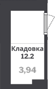 Кладовка, 3.9 м²