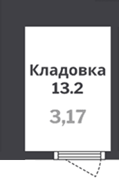 Кладовка, 3.2 м²