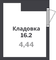 Кладовка, 4.4 м²