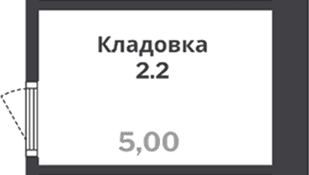 Кладовка, 5.0 м²