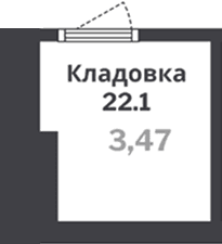 Кладовка, 3.5 м²