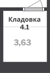 Кладовка, 3.6 м²