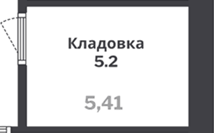 Кладовка, 5.4 м²