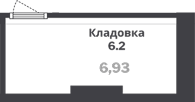 Кладовка, 6.9 м²