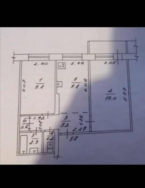 2 комн., 47.0 м², 1 эт.